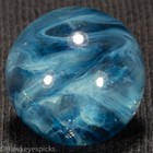 Champion LIQUID BLUE Swirl Marble 5/8" Mint Hawkeyespicks sg — photo 3