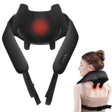 Shiatsu Neck Massager for Pain Relief Deep Tissue, Cordless Shoulder and Back...