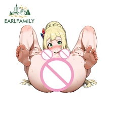 EARLFAMILY lillie Car Sticker Computer Caravan Anime Surfboard SUV Scooter Decal