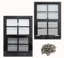 NeatiEase 2 Pack Shed Windows 12x18 Flush Mou...