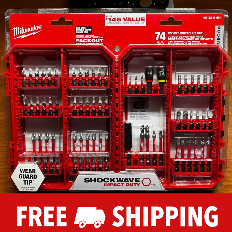 Modular Storage Milwaukee Shockwave Bit Case Milwaukee SHOCKWAVE