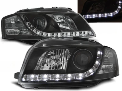 TUNING TEC Paire de feux phares Audi A3 8P 03-08 Daylight led noir