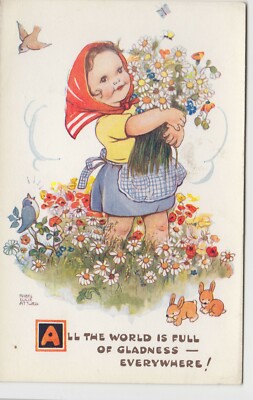 Mabel Lucie Attwell; Die Welt ist voll... PPC, von Valentines, unbenutzt, um 1930