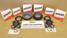 1998-2004 Ford F250 F350 Excursion 4x4 Front Axle Seals U Joints Genuine Spicer