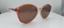 Vintage Anthony Martin Liz 13 Brown Oval Sunglasses FRAMES ONLY