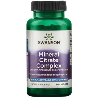 Swanson Mineral-Citrat-Komplex, 60 Kapseln