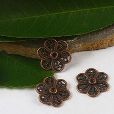 20pcs 14.9mm copper-tone sunflower charms H2241