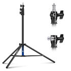 Neewer 7.2ft/220cm Air Cushioned Light Stand, Heavy Duty Metal Tripod Stand