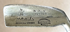 Rare Antique Wood Shaft Scottish Golf Putter: Cochranes CHALLENGER Flanged Head