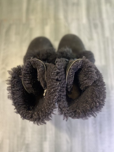 UGG Gita Lammfell Wildleder Stiefel Fell gefüttert schwarz Winterstiefel Damengröße 7 " - Bild 8 von 11