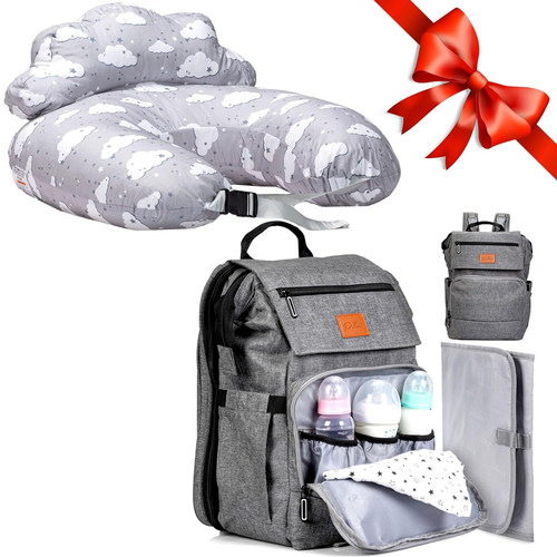 Baby Shower Gifts Nursing Pillow for Breastfeeding & Diaper Bag Baby