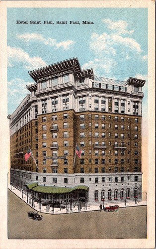 St. Paul, MN Hotel St. Paul Postcard White Border