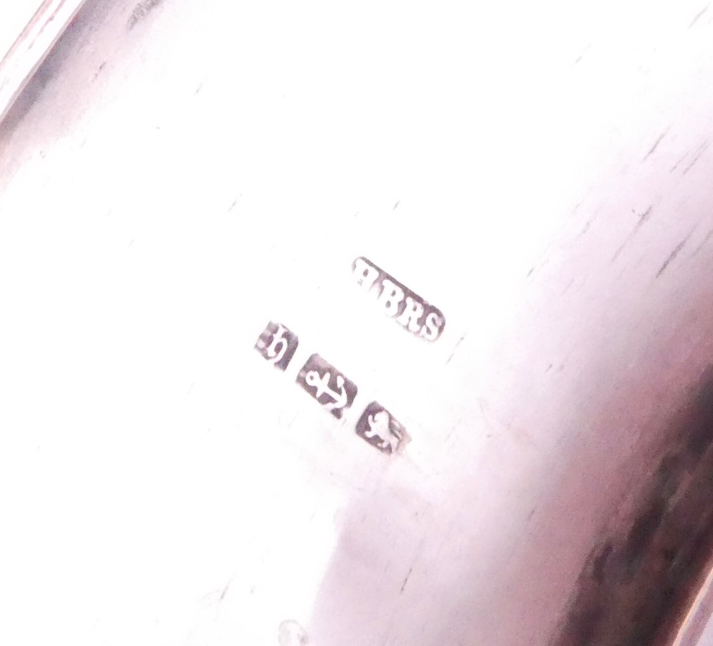 Victorian Bangle 1882 Wide Leaf Patterned 925 Ste… - image 7