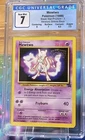 Pokemon 1999 Mewtwo (Movie Promo) Blackstar 3 Stamped Cgc 7 With Subgrade
