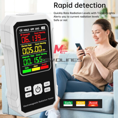 Digital EMF Meter Electromagnetic Field Radiation Detector LCD Geiger Counter