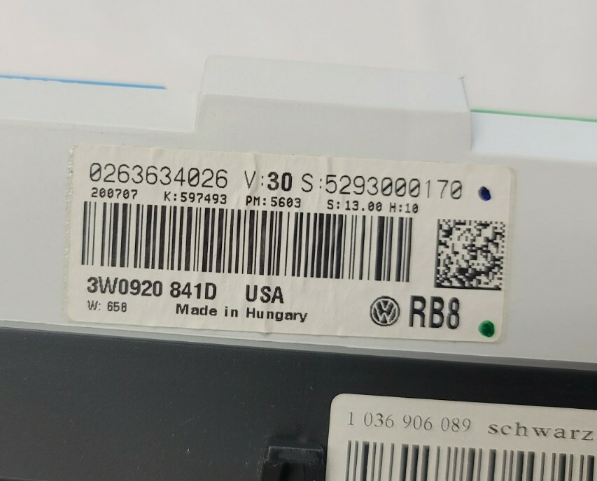 OEM 06-13 BENTLEY(4DR) CONTINENTAL MILE INSTRUMENT GAUGE SPEEDOMETER 3W0920841D 