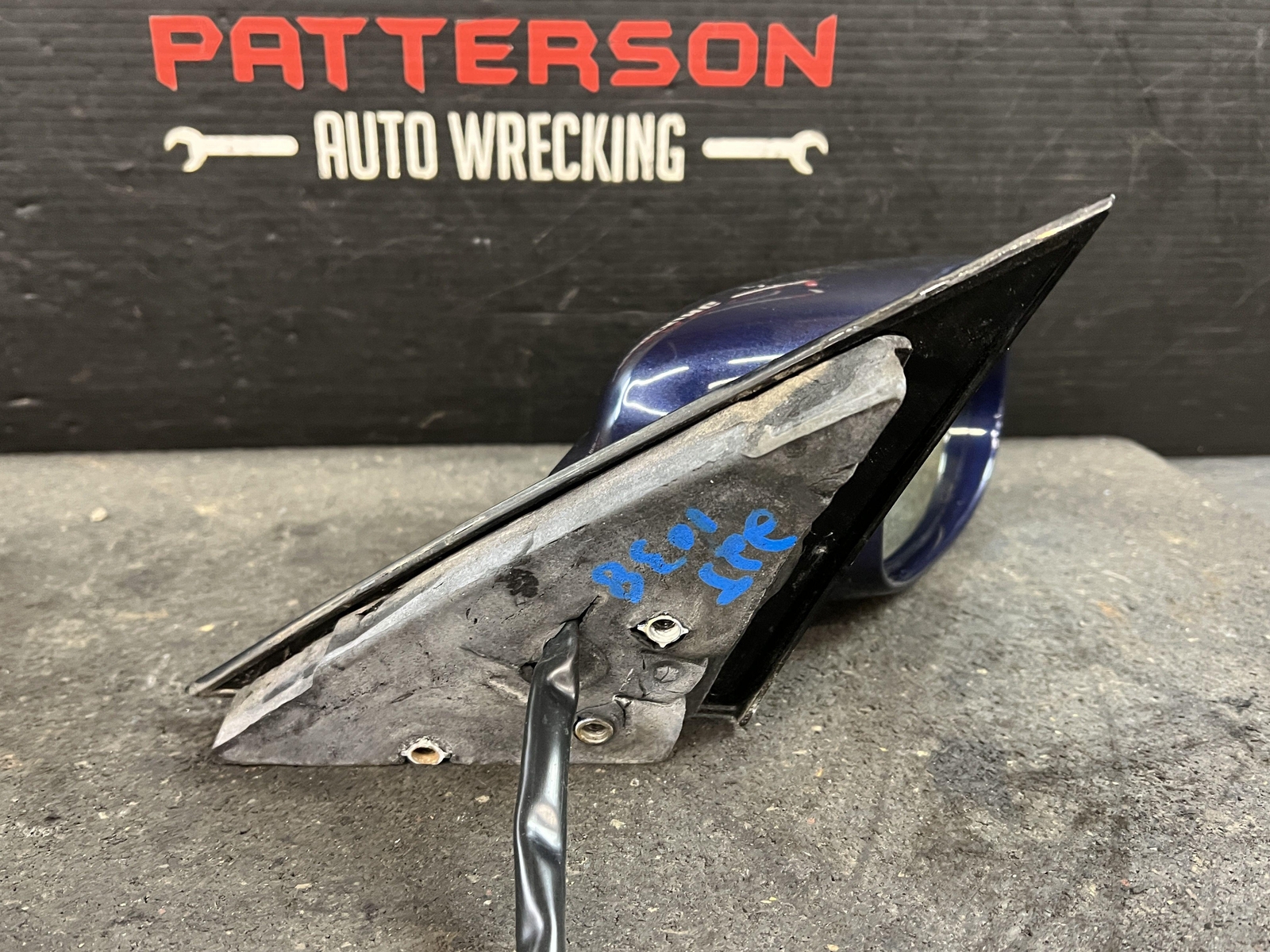 03-07 MASERATI QUATTROPORT POWER PASSENGER SIDE VIEW DOOR MIRROR BLU NETTUNO