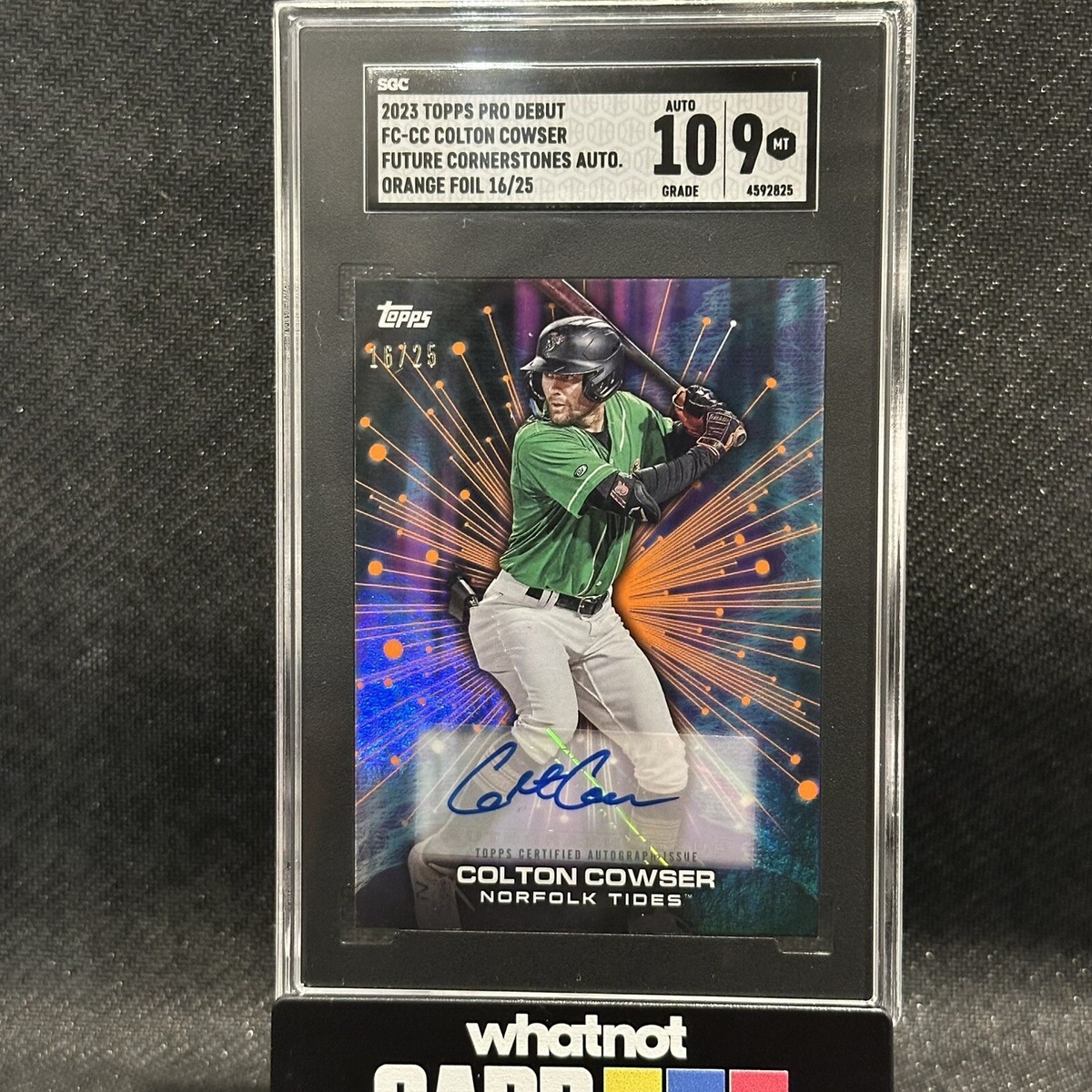 2023 Topps Pro Debut COLTON COWSER オート COLTON COWSER 2023 Topps Pro Debut Future Cornerstones