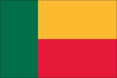 3x5 Foot (90x150 cm) Benin Polyester Indoor/Outdoor Flag with Two Grommets