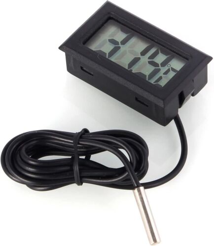 Digital LCD Thermometer Temperature Meter with Waterproof Sensor Probe Fridge UK - Afbeelding 1 van 2