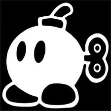 Bob-omb Mario Bomb Vinyl Decal / Sticker 2(TWO) Pack