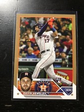 2023 Topps Series 2 DAVID HENSLEY Gold / 2023 Rookie Card #649 Astros Card PWE