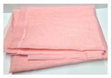 Gardinen Stoff Voile Meterware Deko Stoff Farbe  Hell Rose. REST