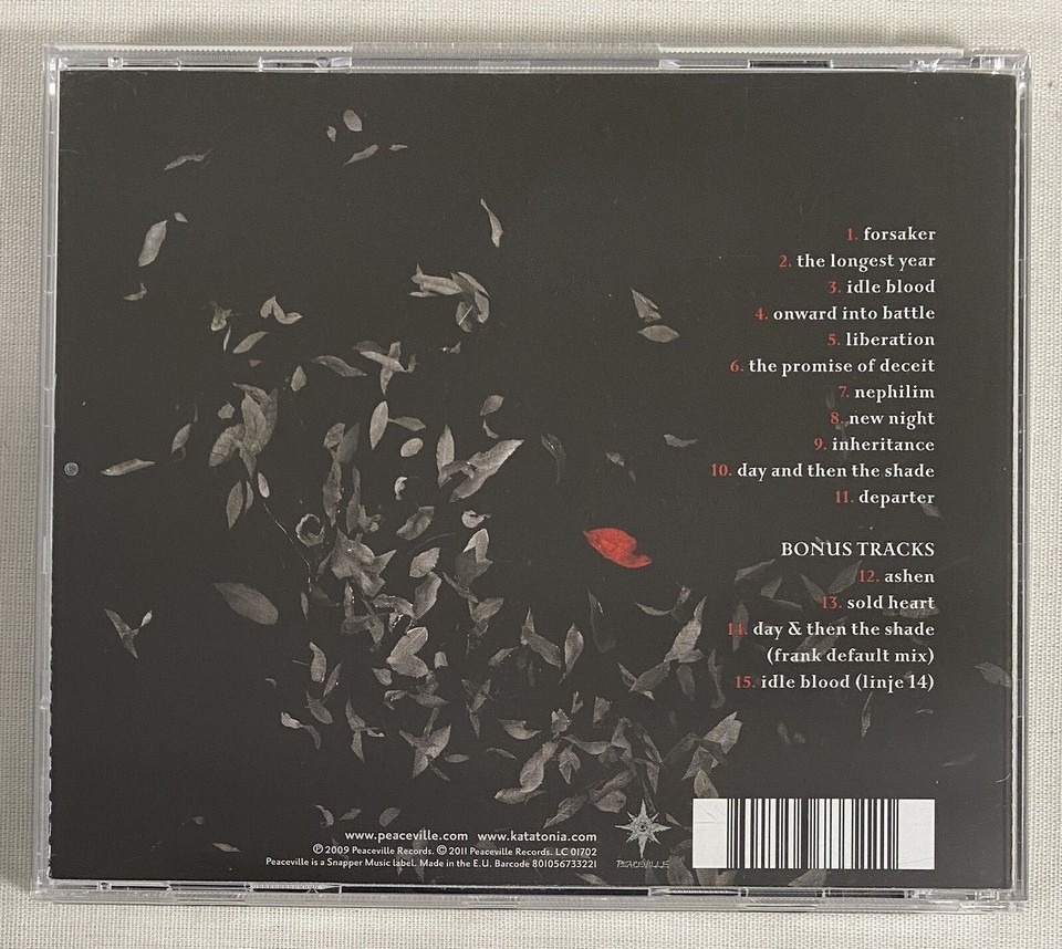 Katatonia Backpatch 'Night Is The New Day' - Offizieller Band-Merch Aus Baumwolle