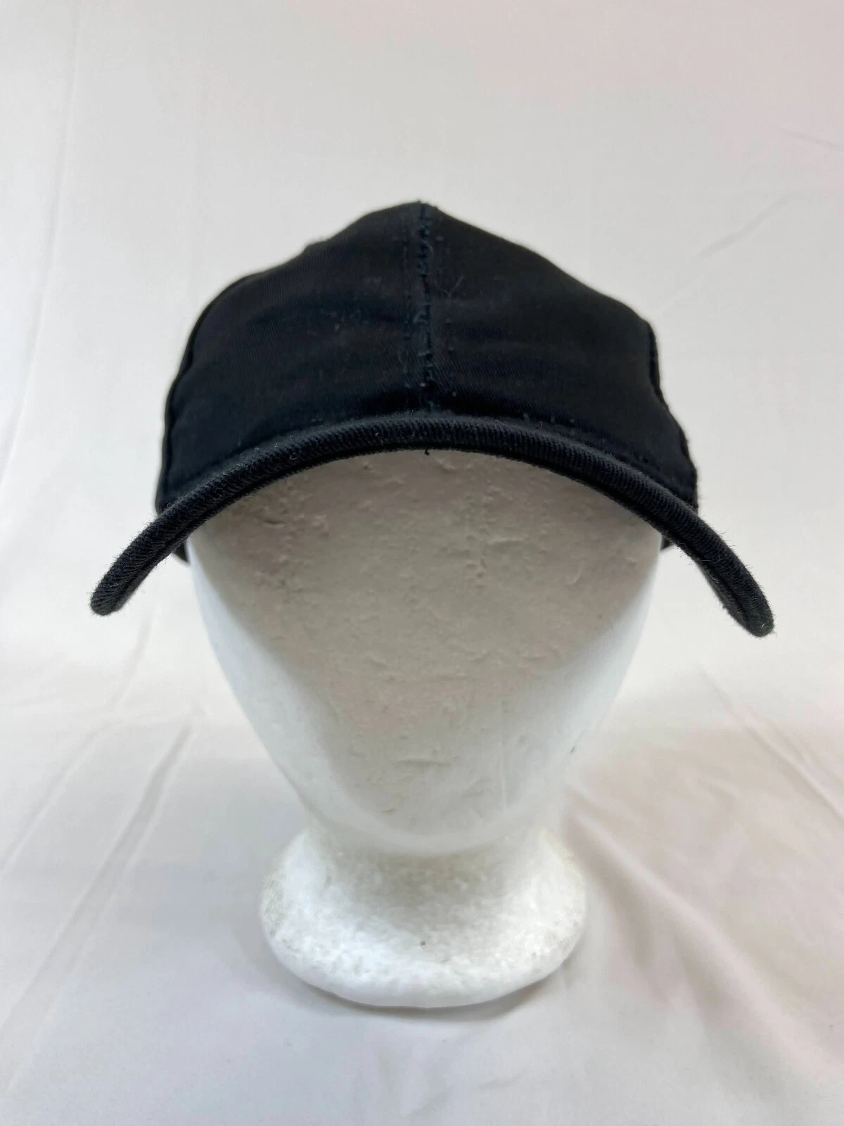 Black Canvas Baseball Cap Buckleback Hat Solid Casual Wear Classic Adjustable
