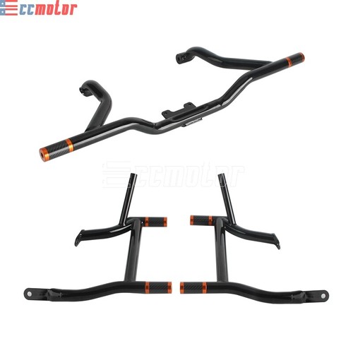 Saddlebag Rails Guard w/ Crash Bar Set For Harley Street Glide Road Glide King - Picture 12 of 29