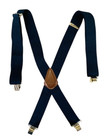 Carhartt navy blue adjustable 2" wide elastic suspenders