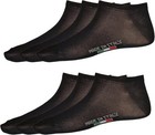 6 Paia Fantasmini Unisex Cotone 100% Filo di Scozia Invisibili