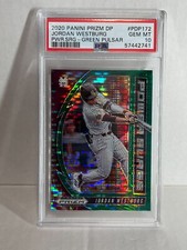 2020 Panini Prizm Draft Picks Green Pulsar Power Surge Jordan Westburg PSA 10 RC
