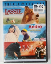 Lassie / Andre / Black Beauty Triple Feature DVD~ FACTORY SEALED!!