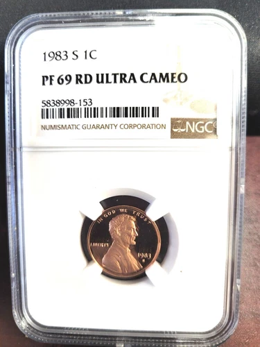 1983-S Proof Lincoln Cent NGC P/F 69 Ultra Cameo Red
