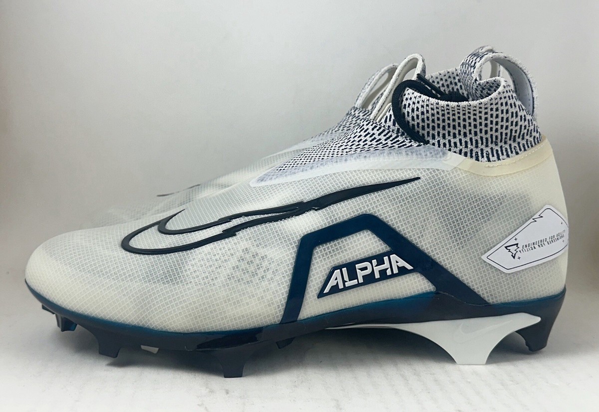 Nike Alpha Menace Elite 3 Football Cleats White Black College Navy CT6648-102 Alpha Menace Elite 3  main image 2