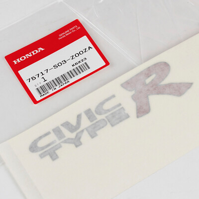Type R Ek9 Sticker Genuine Honda OEM Rear Decal Sticker for Civic Type R EK9 1997-2000 JDM ...