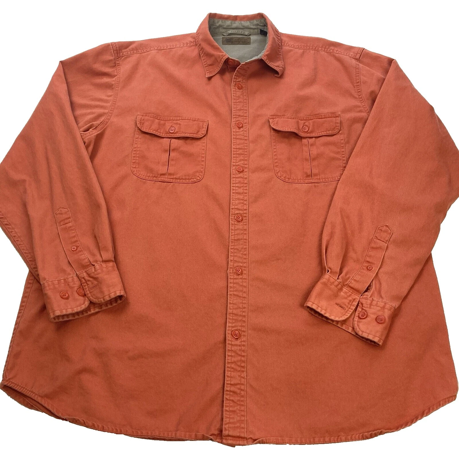 Faded Glory Cotton Big & Tall Casual Button-Down Shirts for Men