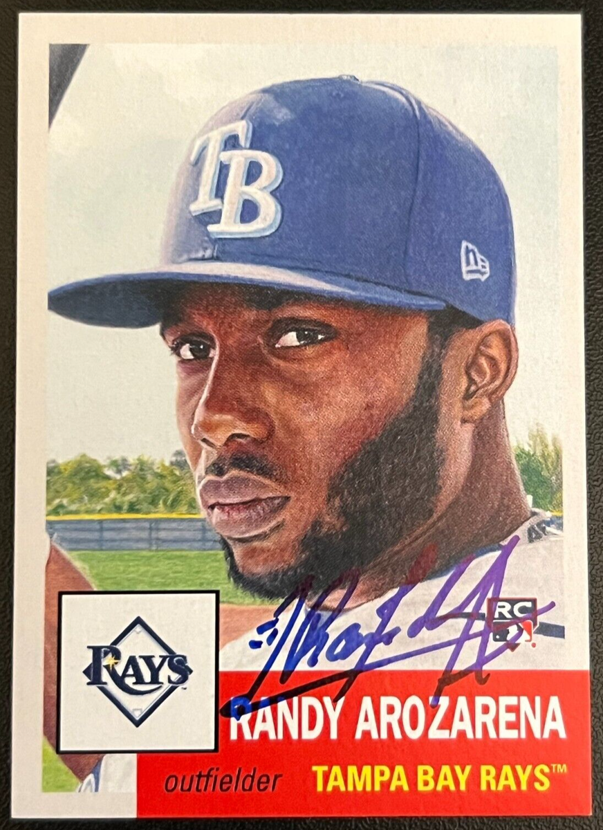 RANDY AROZARENA TAMPA RAYS SIGNED TOPPS LIVING SET #353 | eBay