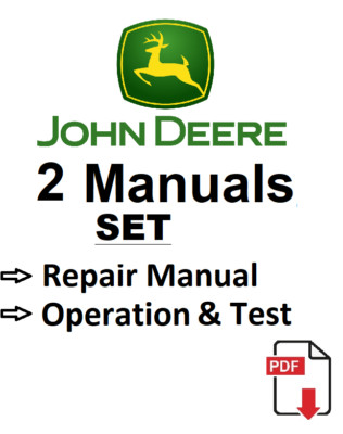   333D John Deere Skid Steer Manual Repair Service Operation & Tests PDF on USB