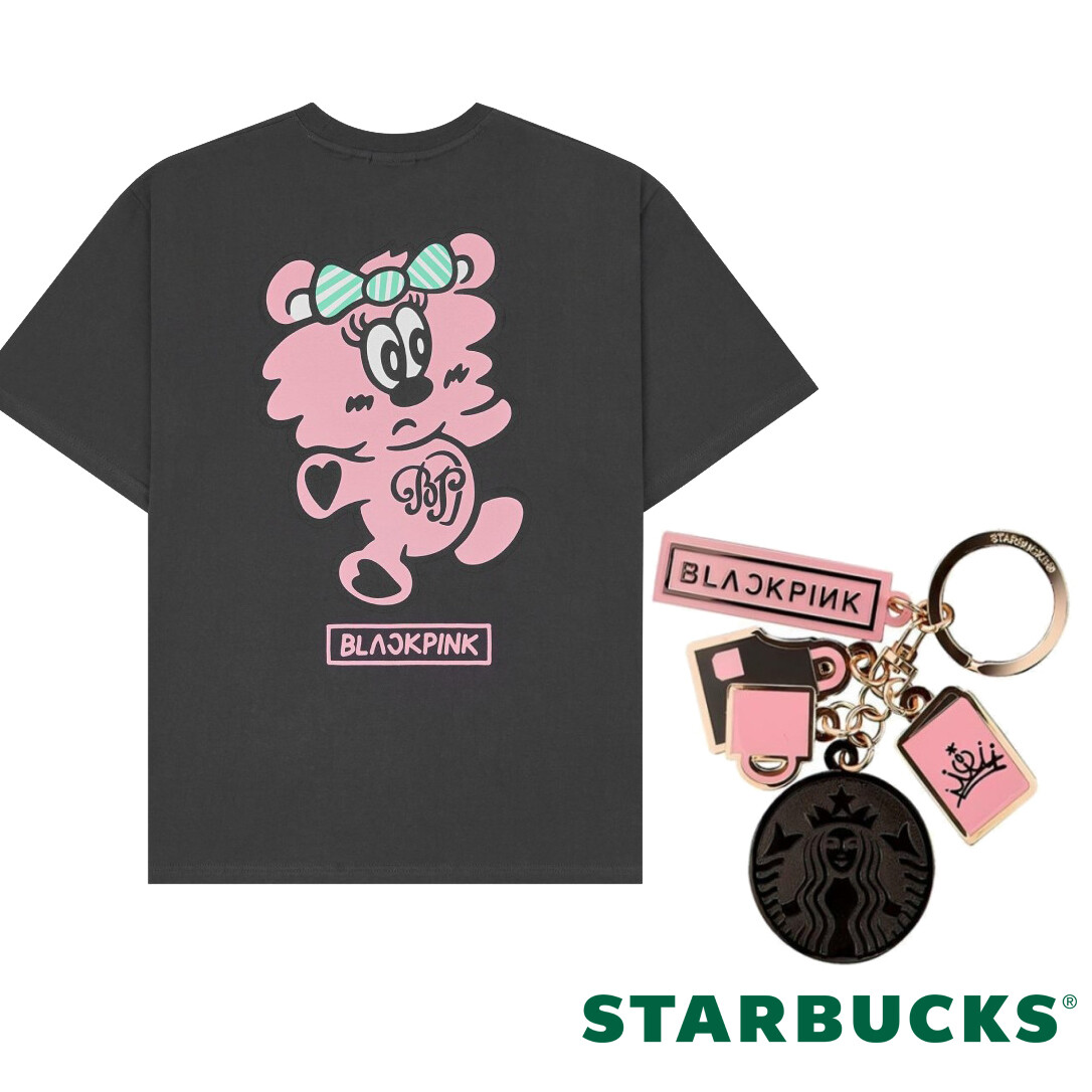 【新品未開封】東京限定BLACKPINK VERDY PLUSH TシャツS BLACKPINK x VERDY Born Pink Seoul Plush T-Shirt x STARBUCKS