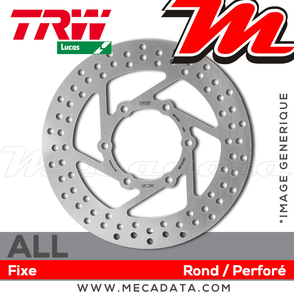 Disque De Frein Arrière TRW Lucas MST 440 EC Pour Husqvarna WR 125 2012 - Neuf - Garantie 2 Ans