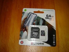 Kingston 64GB Canvas Select Plus microSDHC Flash Card