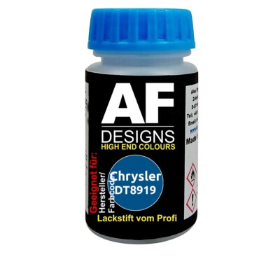 Lackstift für Chrysler DT8919 Banzai Blue Metallic schnelltrocknend Tupflack Aut