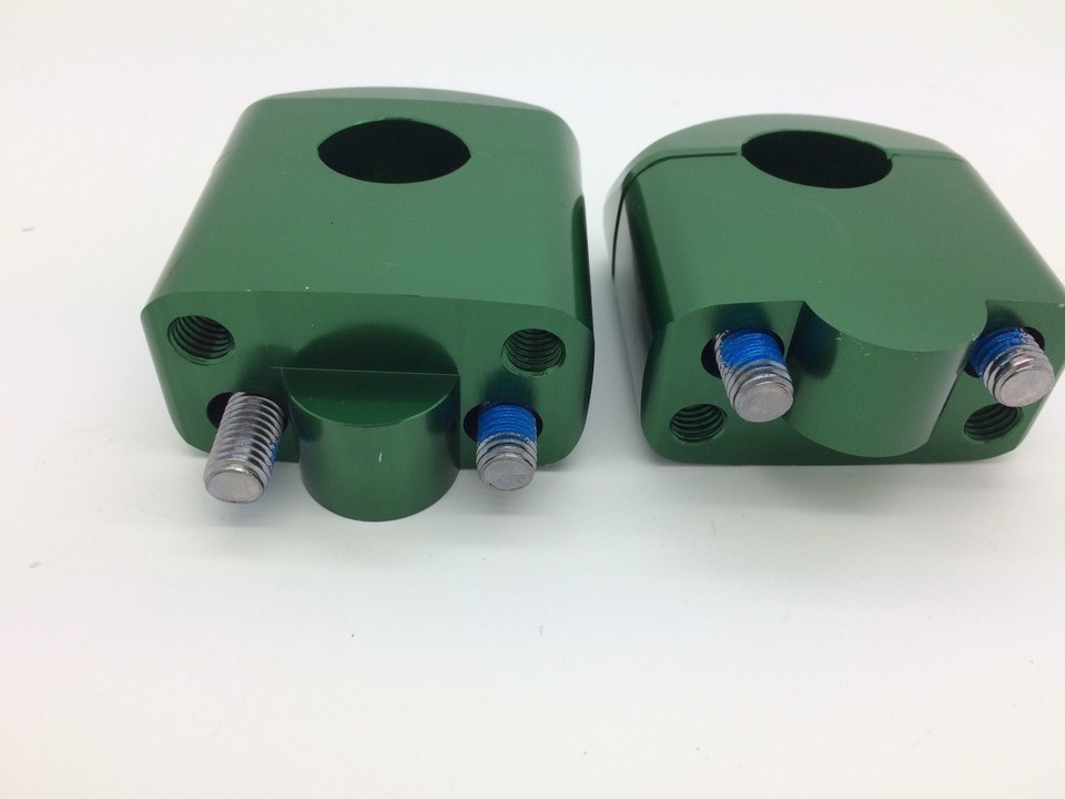 22.2m CNC Solid Risers 30mm Rise Handlebar Bar Risers Green Ano MB-93 ...