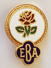 Enamel Brooch / Badge ~ Rose ~ EBA ~ English Bowling Association 