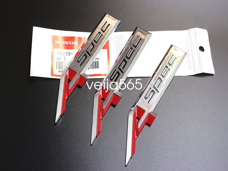 2X For Acura A Spec Side Fender Badge Logo Aspec Sport Chrome Emblem