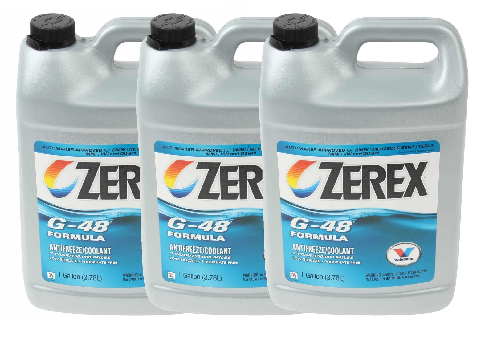 Zerex Coolant 3 Gallons Antifreeze Blue 48 3 x 1 Gal for BMW Dodge