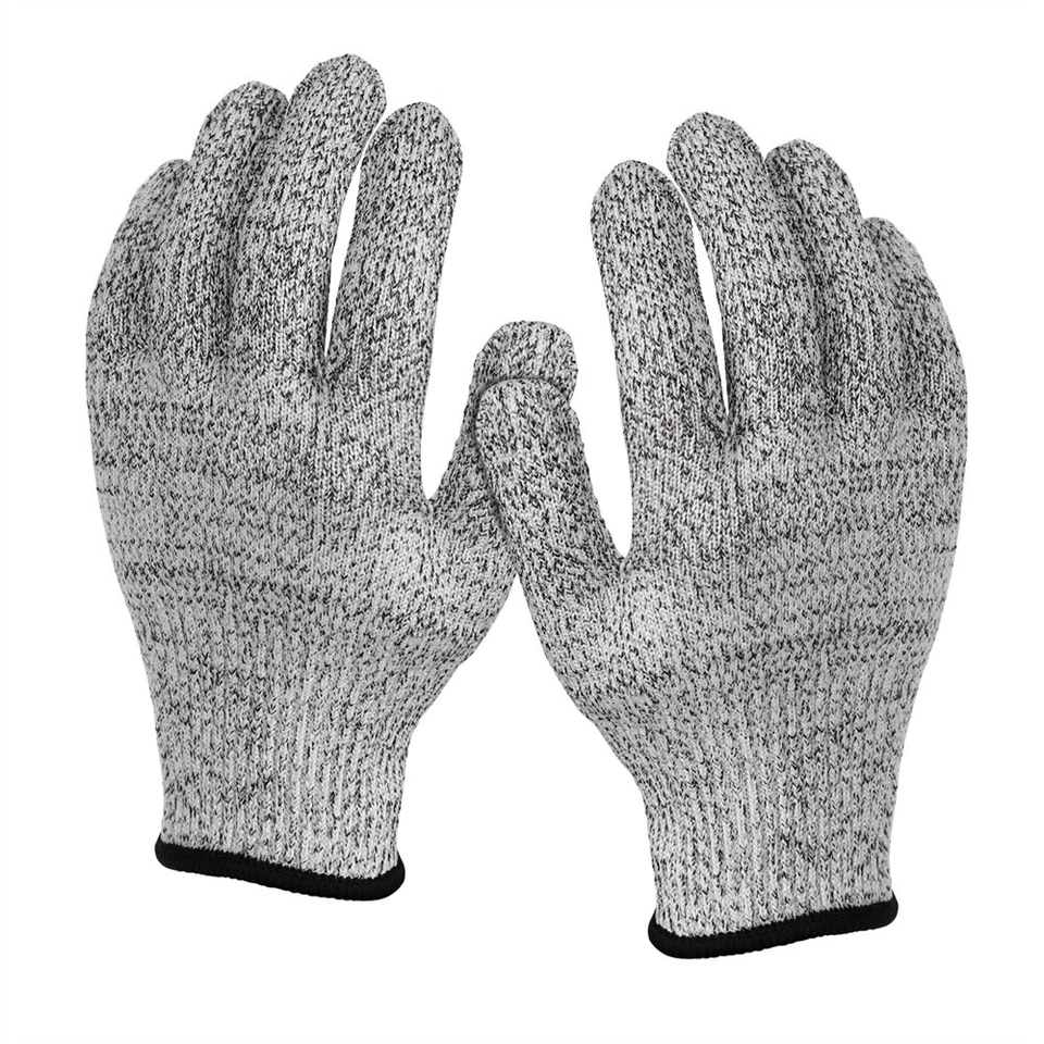 3 Pack Safety Cut Proof Stab Resistant Butcher Work Gloves Level 5 Protection US - Image 2 of 4