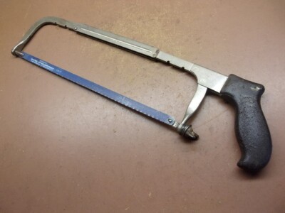 Vintage DUNLAP No. 1047 Adjustable Hacksaw w/Wilkinson 12'' Blade 8-10-12'' USA